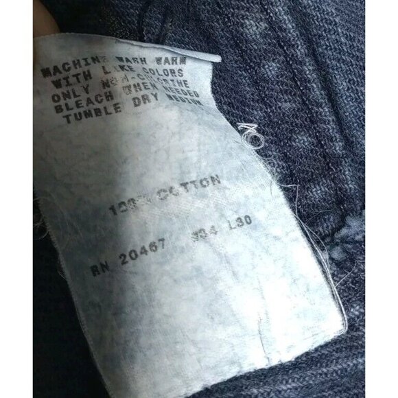 H.I.S Men's Authentic Jeans Size 34x30 Straight Leg Dark Blue Denim (32x30) - Picture 6 of 8